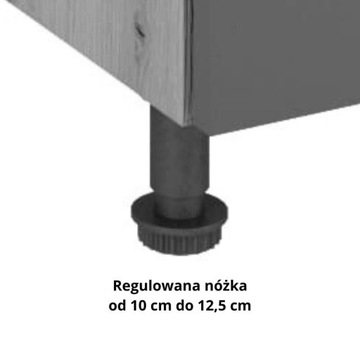 Szafka kuchenna dwudrzwiowa LANGEN D80 dąb artisan push to open