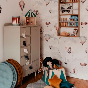 Детский комод Babushka BOHO Retro, кремовый белый