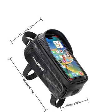 ВОДОНЕПРОНИЦАЕМАЯ ВЕЛОСИПЕДНАЯ СУМКА, СУМКА НА БРОНИРОВАННОЙ РАМЕ С КРЫШКОЙ ДЛЯ ТЕЛЕФОНА