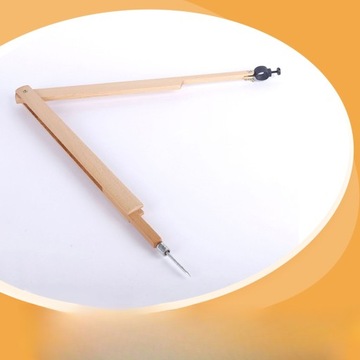 ДЕРЕВЯННЫЙ КОМПАС БОЛЬШАЯ ЛУЧА ГЕОМЕТРИЯ ОБУЧЕНИЕ МАТЕМАТИКЕ