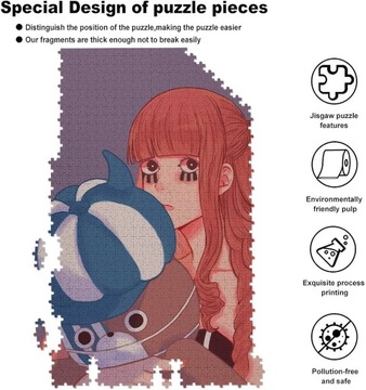 Anime Perona Różowe Włosy na Puzzle 1000 SZT