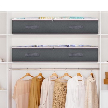 4x ЧЕХОЛ-ОРГАНИЗАТОР ДЛЯ ХРАНЕНИЯ ОДЕЖДЫ ПОСТЕЛЬНОЕ ПРИНАДЛЕЖНОСТИ ПОД КРОВАТЬЮ 90Л