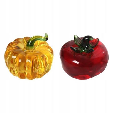 2 szt. Śliczna figurka Ornament figurka dynia