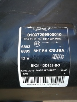 FORD TRANSIT MK8 FACELIFT 18- SVĚTLO PRAVÁ PŘEDNÍ BK31-13D152-BG