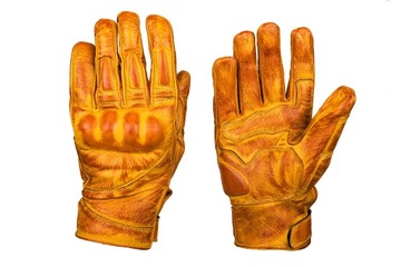 RĘKAWICE MOTOCYKLOWE SKÓRZANE DESERT BROWN R062