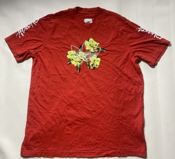 ADIDAS ADICOLOR GRAPHIC Flowers ORIGINALS czerwony T SHIRT W KWIATY /XL