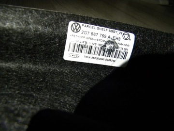 JAKO NOVÁ POLIČKA KUFRU VW TAIGO 2G7 22-25R ČERNÁ ORIGINÁLNÍ