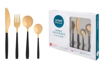 Komplet sztućców w kolorze złotym Altom Design Noble Gold 24 el. dla 6 osób
