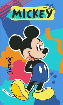 Ręcznik dla dzieci Myszka Mickey 30/50 Imię haft