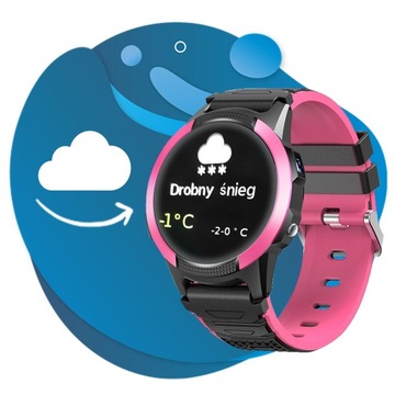 Умные часы CALMEAN Hoop 4G GPS IP67, розовые