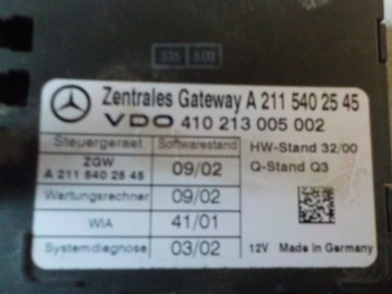 MODUL CENTRÁLNÍHO ZÁMKU GATEWAY W211 211 04R ^