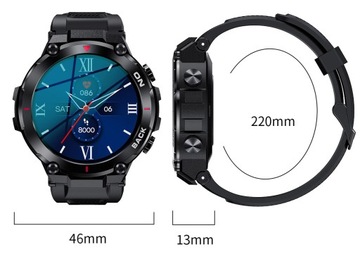 SMARTWATCH ZEGAREK Z GPS DUŻA BATERIA IP67 MENU PL