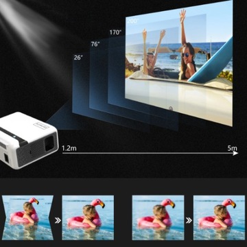 Проектор Проектор Full HD 4K 9000lm WiFi Android TV Autokeystone Bluetooth