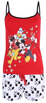 DISNEY Mickey damska piżama czerwono-biała S