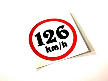 Naklejka retro 126km/h fiat 126P oldschool PRL