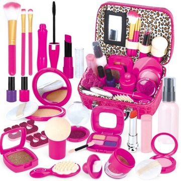 Kuferek z Kosmetykami do Makijażu Paznokci MakeUp do paznokci makijaż Make
