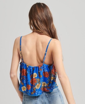 SUPERDRY NIEBIESKI TOP RAMIĄCZKA KWIATY (38)