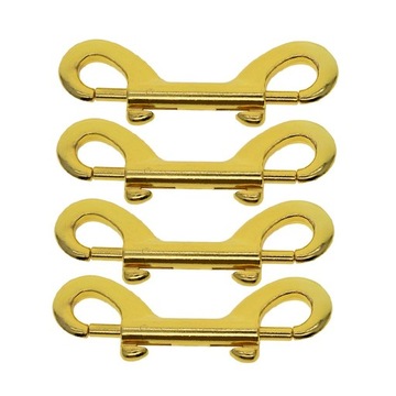 Double Ended Metal Clips Snap Hook for Bag 4Pieces