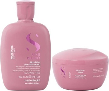 ALFAPARF MOISTURE SZAMPON 250ML + MASKA 200ML ZESTAW WYGŁADZAJĄCY WŁOSY