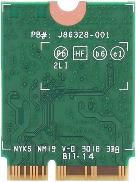 Karta sieciowa Wi-Fi 6 Bluetooth Intel do laptopa komputera Intel M.2 M2