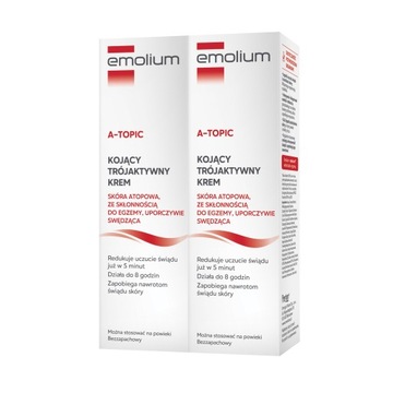 Emolium A-Topic Trójaktywny Krem 50 ml x2 + GRATIS