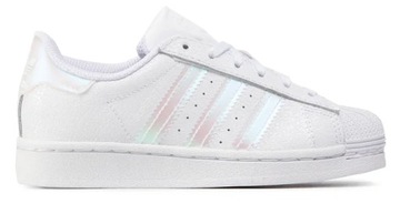 Детская спортивная обувь Adidas Superstar, стильные белые 28 EU