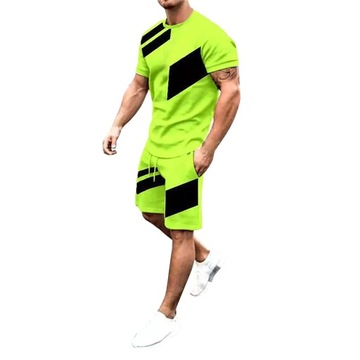 Letnie garnitury męskie, T-shirty z krótkim rękawem,