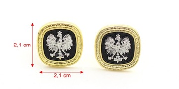 Элегантные запонки Eagle Polish Emblem 3D