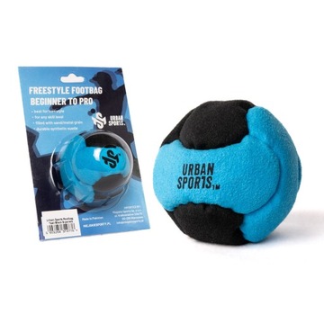 Zośka Footbag Miejskie Sporty 6-panelowa Turkusowo-Czarny