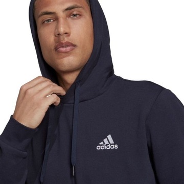 BLUZA MĘSKA ADIDAS ESSENTIALS FLEECE HOODIE GRANATOWA H12216 r 2XL