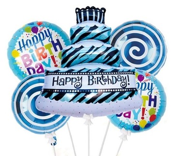 balony foliowe zestaw urodzinowy TORT Z15