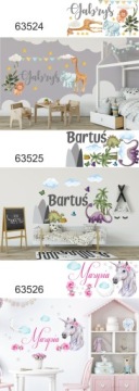 Детские наклейки на стену, наклейка с именем ребенка