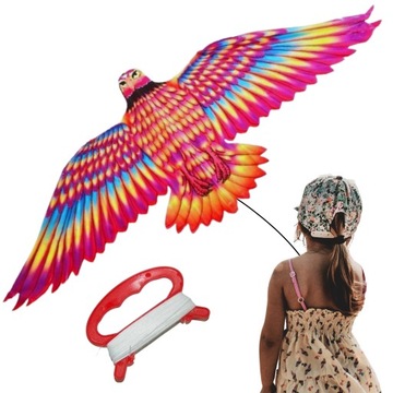 МЕГА БОЛЬШОЙ 132 см ЦВЕТНОЙ КАЙТ BIRD EAGLE KITE