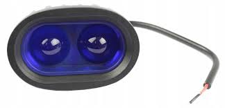 Lampa niebieska LED poświetlenie belki lancy