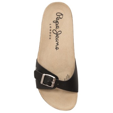 Klapki męskie Pepe Jeans PMS90107 999 Black Slides czarne r.42