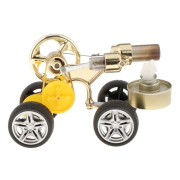 Jeżdzący pojazd Silnik Stirlinga model Złoty