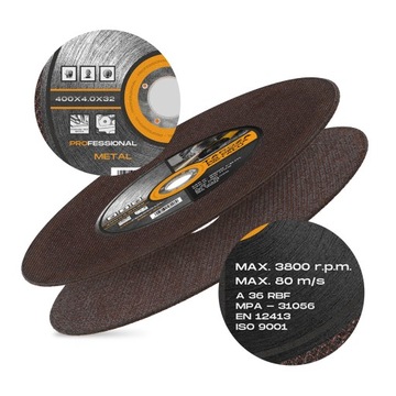 5x ДИСКИ ДЛЯ РЕЗКИ МЕТАЛЛА 400 INOX ДИСКИ ИЗ НЕРЖАВЕЮЩЕЙ СТАЛИ АЛЮМИНИЕВЫЙ ЛИСТОВОЙ МЕТАЛЛ