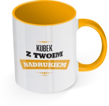 KUBEK Z WŁASNYM NADRUKIEM, 10 KOLORÓW