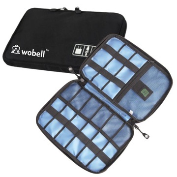 ORGANIZER TORBA NA KABLE AKCESORIA ELEKTRONICZNE NA WYJAZD W PODRÓŻ POJEMNY