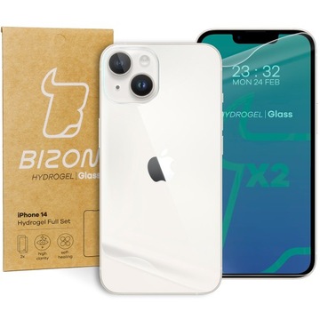 Folia ochronna na tył i przód Bizon dla iPhone 14