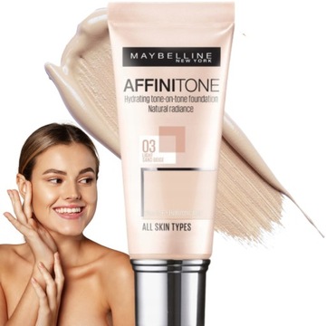 MAYBELLINE Affinitone podkład 03 Light Sand Beige