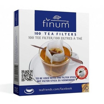 Filtry papierowe M do herbaty 100 sztuk + SZPADKA