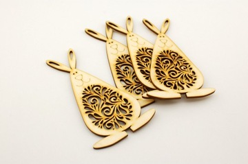 Ажурный заяц – пасхальные украшения и украшения