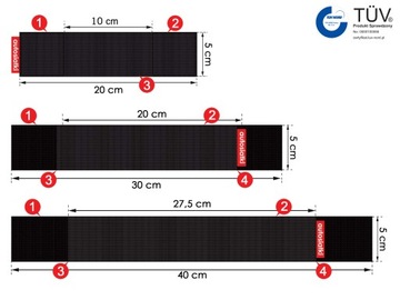 Комплект креплений для багажника - черный.