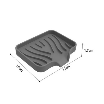 Silikonowe mydło naczynia taca z tacą kuchenną gąbki gąbki dla S Grey