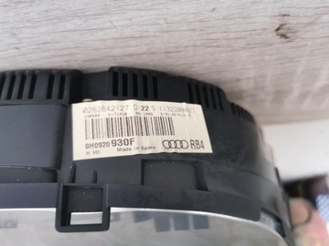 BUDÍKY PŘÍSTROJOVÁ DESKA AUDI A4 B6 B7 CABRIO TDI 8H0920930F EVROPA