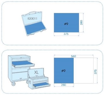 KING TONY Отвертки слесарные для перфорации, 8 шт.