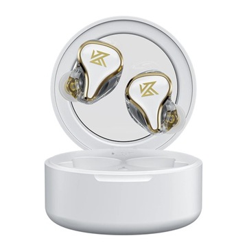 KZ SK10 True Wireless Hybrid Hoop Słuchawki Bluetooth w kolorze białym