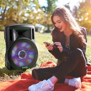 Активная колонка 15 дюймов, 800 Вт, аккумулятор UHF BT + микрофон / конференции