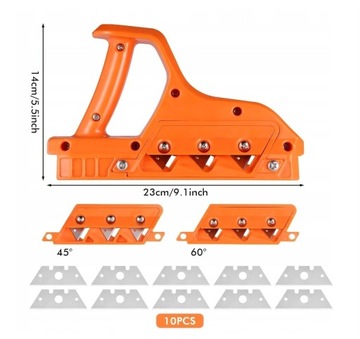 МАШИНА ДЛЯ СКАСКАНИЯ КРОМОК ГИПСОКАРТОНА, НАБОР ИЗ 10 ЛЕЗВИЙ